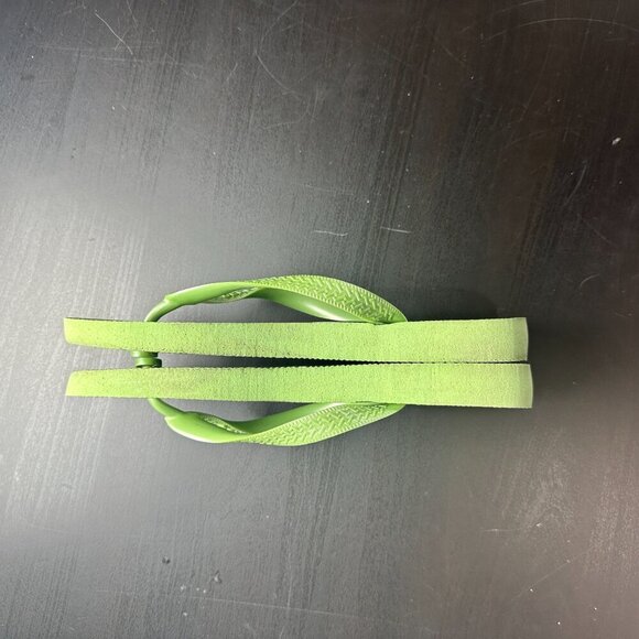 HAVAIANAS Lime Green Classic Flip Flops Size 6 - Picture 5 of 7